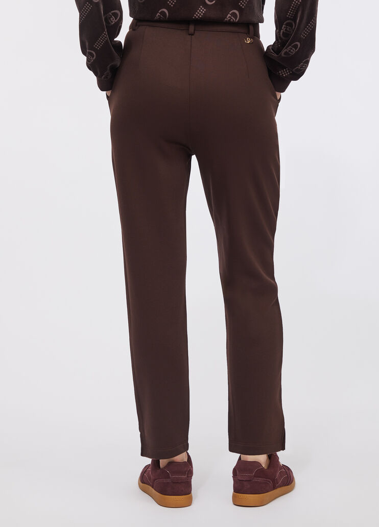 Fleece jogging bottoms chocolate Liu Jo - large image number 1