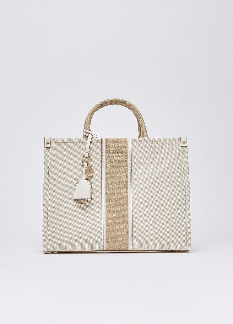 Sac jacquard moyen mod&egrave;le beige Liu Jo - medium