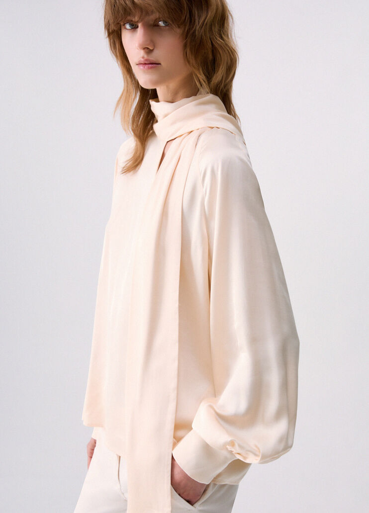 Bluse aus Satin mit Schleife  Liu Jo - medium