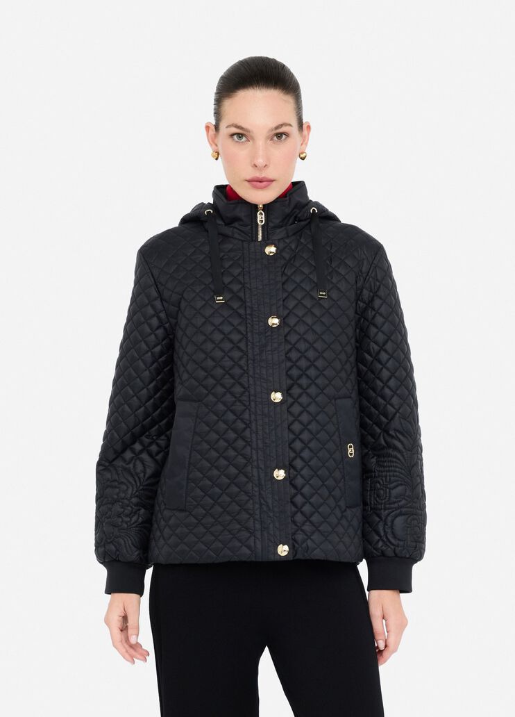 Quilted nylon coat black Liu Jo - medium Quilted nylon coat black Liu Jo - medium