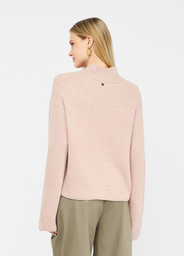 Wool sweater  powder pink Liu Jo - large image number 1 Wool sweater  powder pink Liu Jo - large image number 1