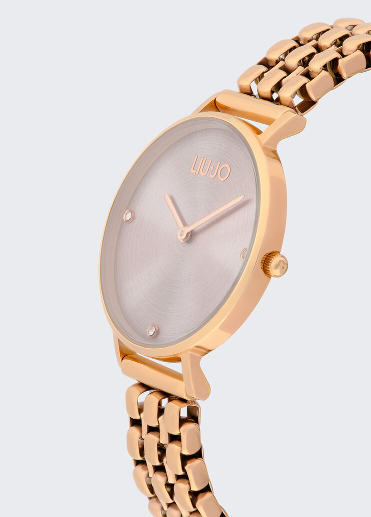 Mehrreihige Armbanduhr aus Stahl gold Liu Jo - medium Mehrreihige Armbanduhr aus Stahl gold Liu Jo - medium