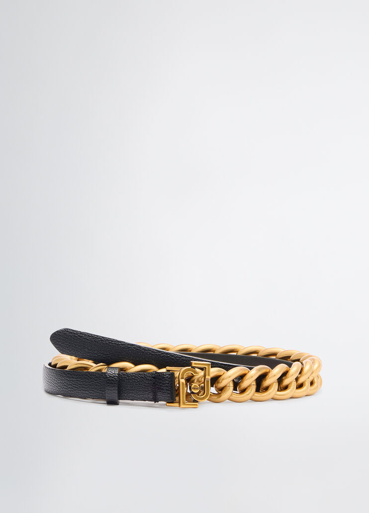 Belt with chain black Liu Jo - large image number 1 Belt with chain black Liu Jo - large image number 1