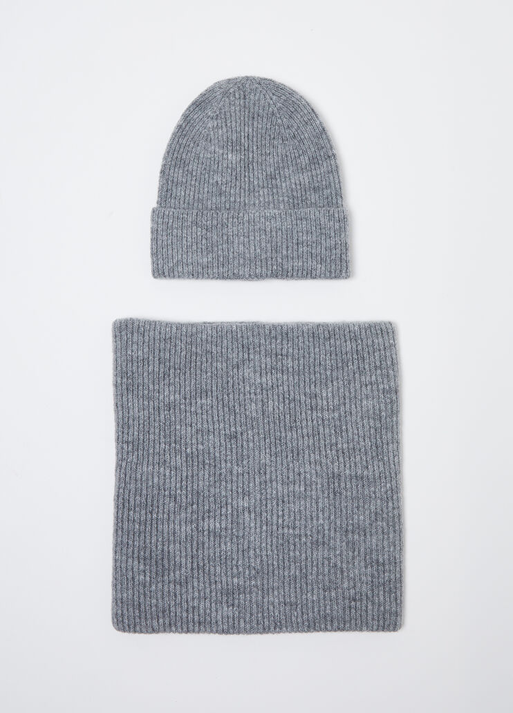 Ensemble bonnet et écharpe gris Liu Jo - medium