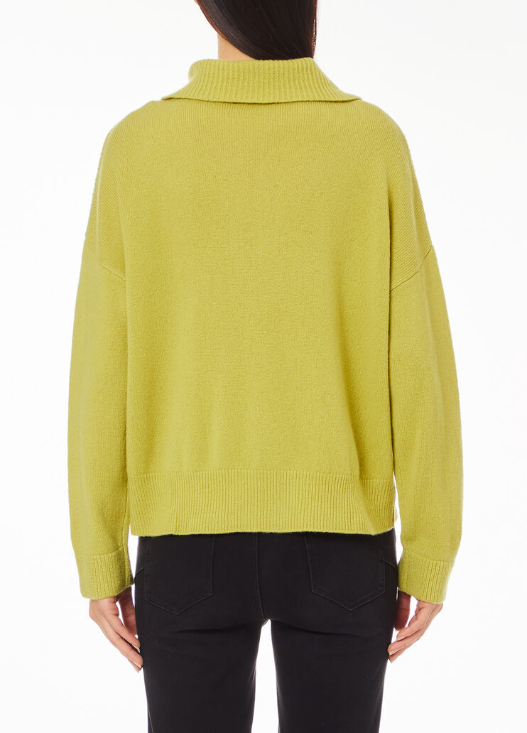 Jersey de lana con cremallera verde Liu Jo - medium Jersey de lana con cremallera verde Liu Jo - medium
