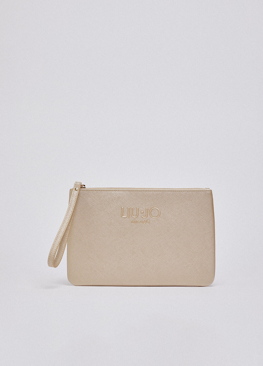 Mittelgro&szlig;e Pochette mit Logo Hellgold Liu Jo - large image number 1