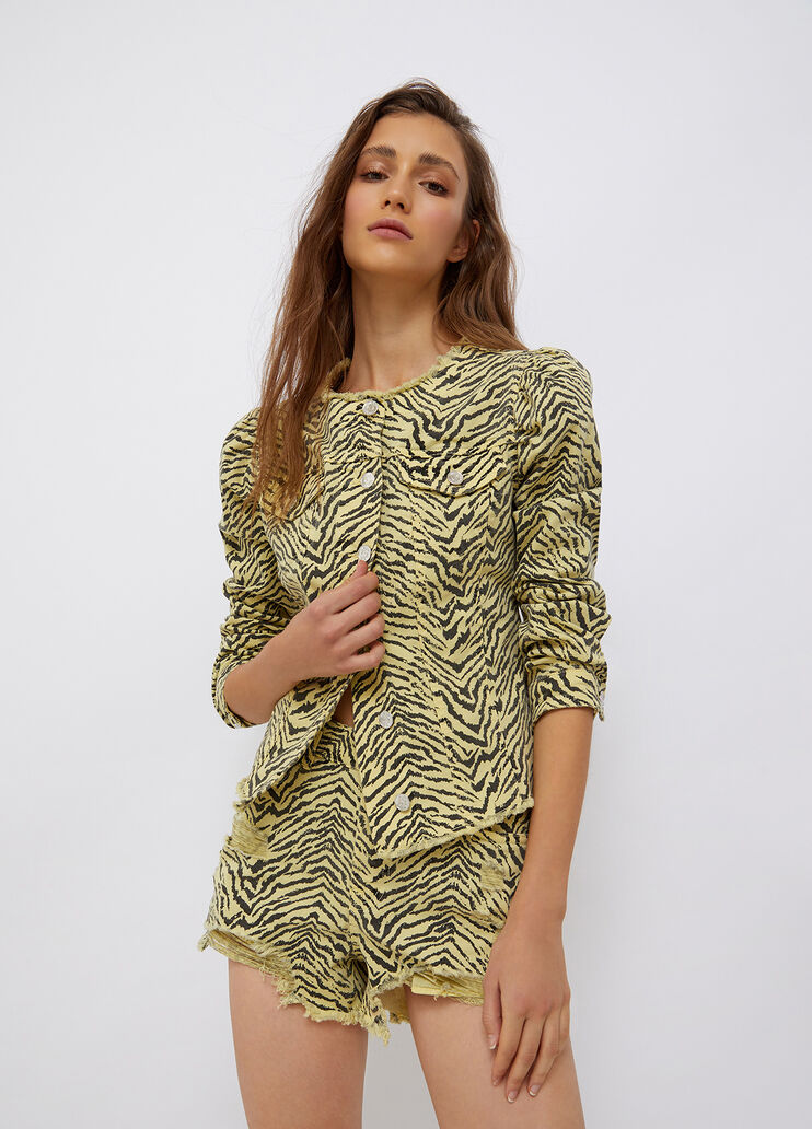 Lightweight jacket with all over print zebra stripes Liu Jo - large image number 0 Lightweight jacket with all over print zebra stripes Liu Jo - large image number 0