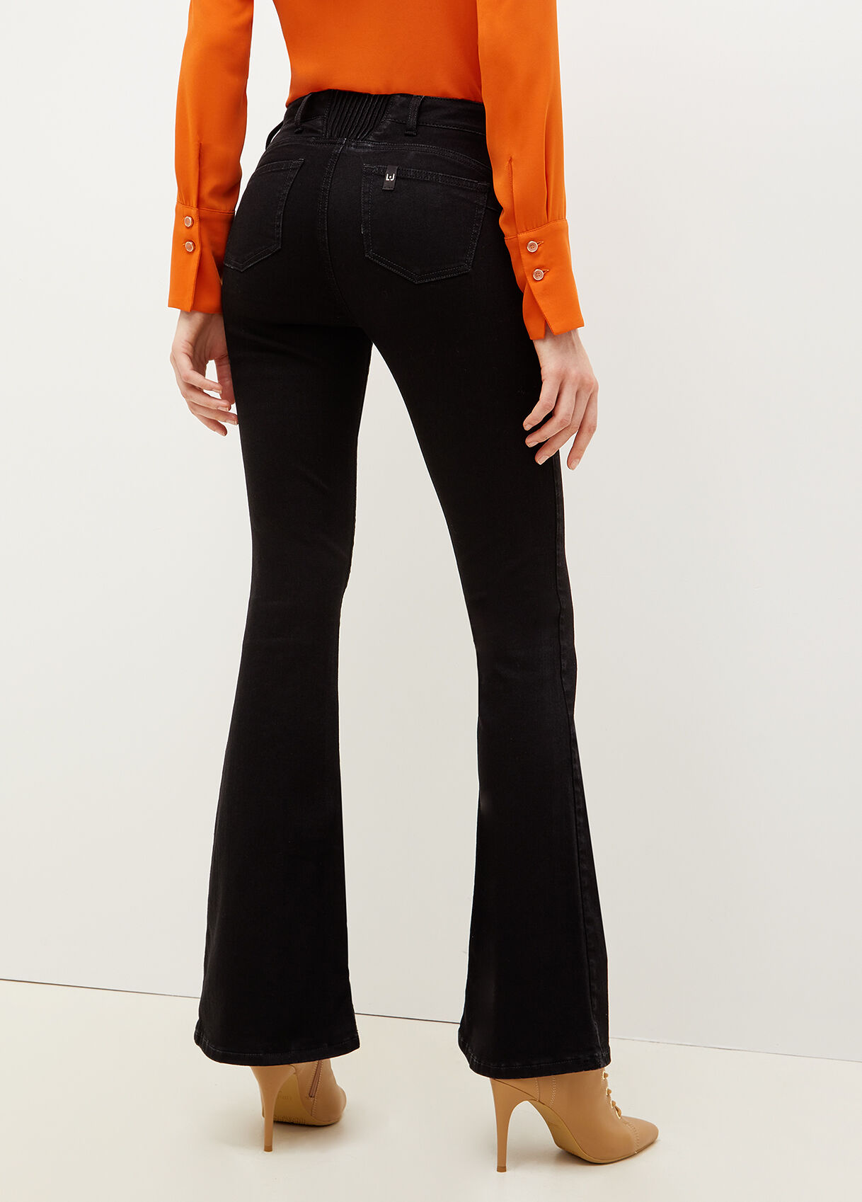 Eco-friendly flared jeans