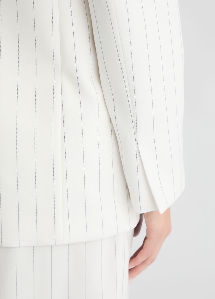 Double-breasted pinstripe blazer white Liu Jo - large image number 4 Double-breasted pinstripe blazer white Liu Jo - large image number 4