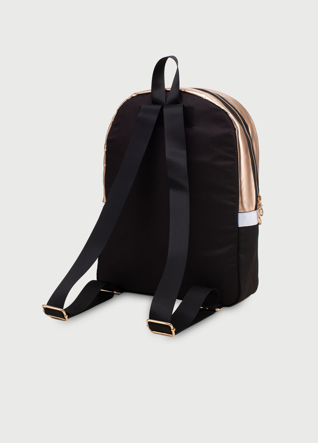 Mochila laminada con logotipo Negro Liu Jo - large image number 3