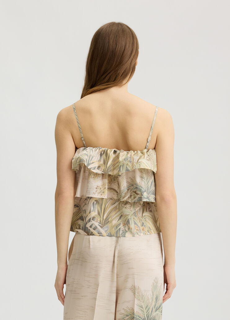 Printed taffeta top jungle Liu Jo - large image number 1 Printed taffeta top jungle Liu Jo - large image number 1
