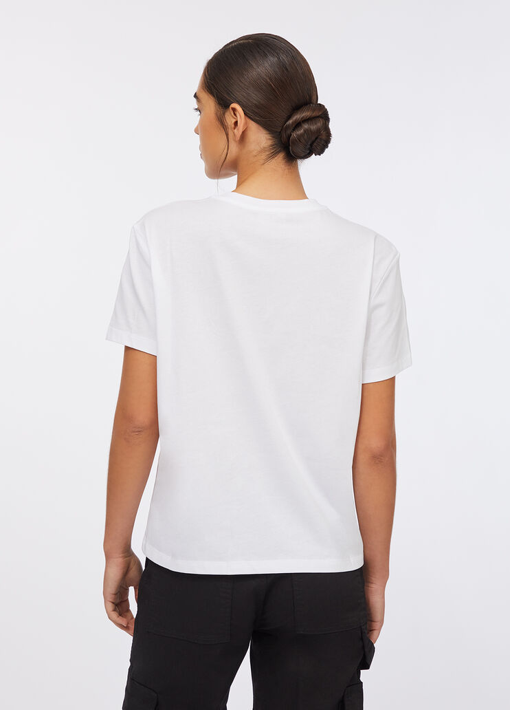 T-Shirt mit Applikationen Weiß/Herz Liu Jo - large image number 1