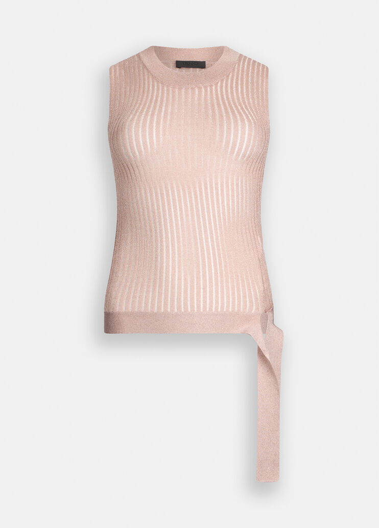 Lurex® knit top light pink Liu Jo - large image number 6