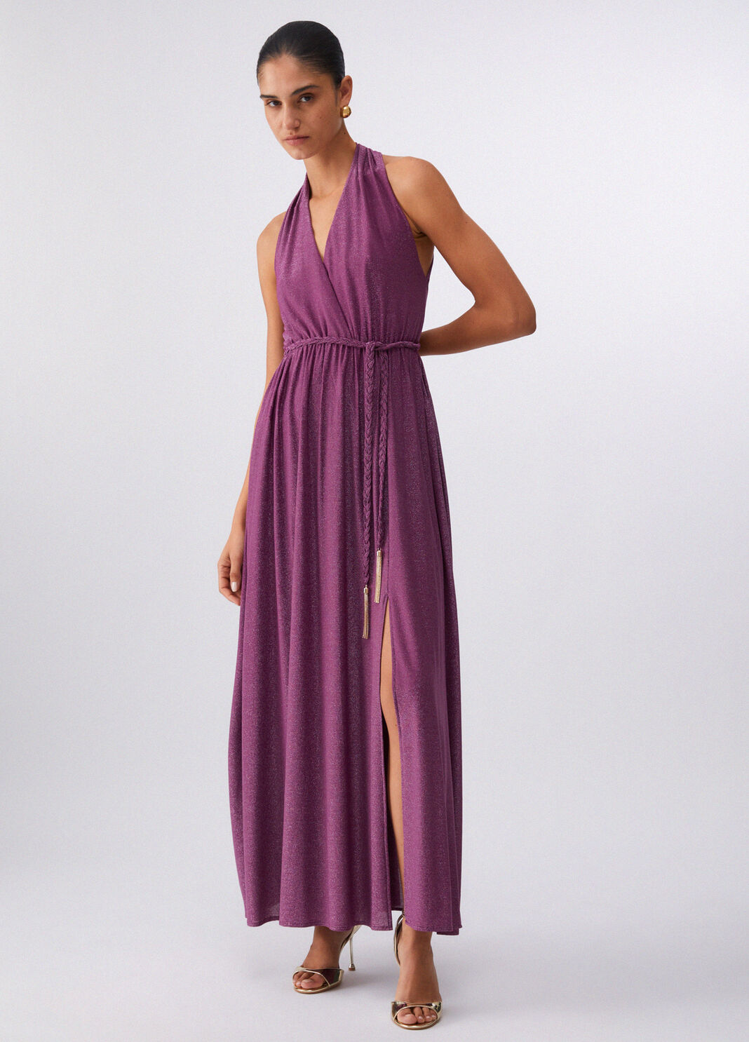 Langes Lurexkleid Violett Liu Jo - large image number 5