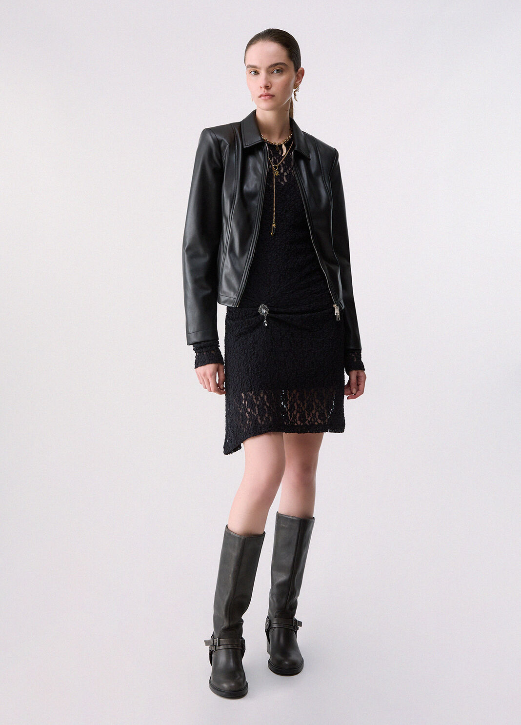 Jacket with Belt black Liu Jo - large image number 5