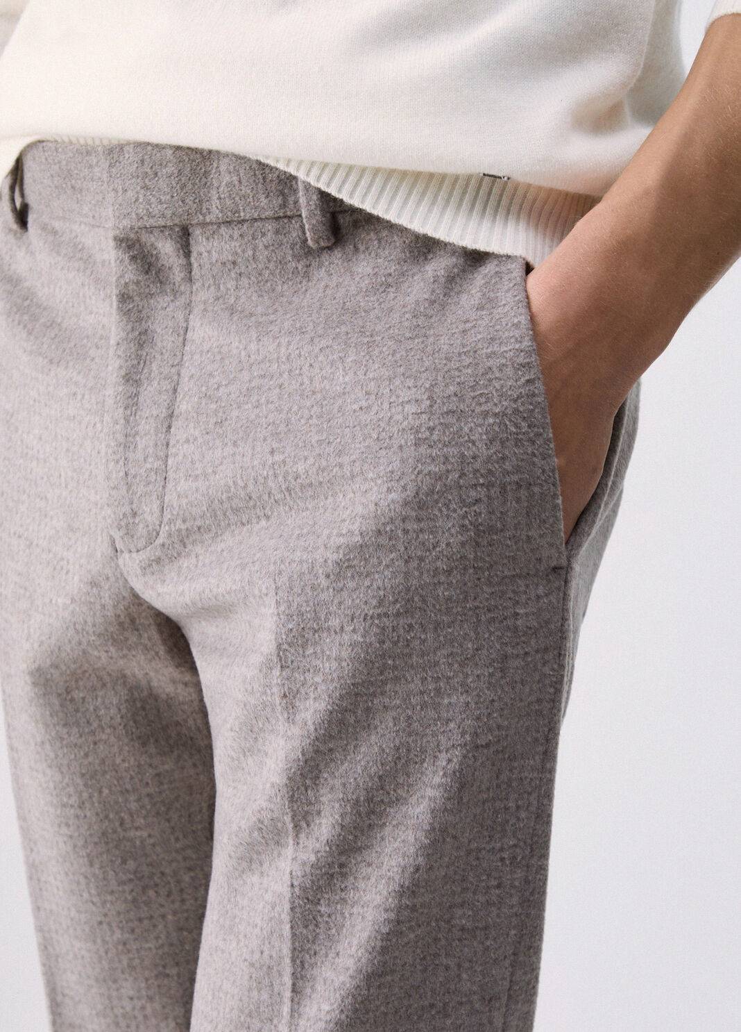 Beaver Wool Blend Trousers khaki Liu Jo - large image number 4