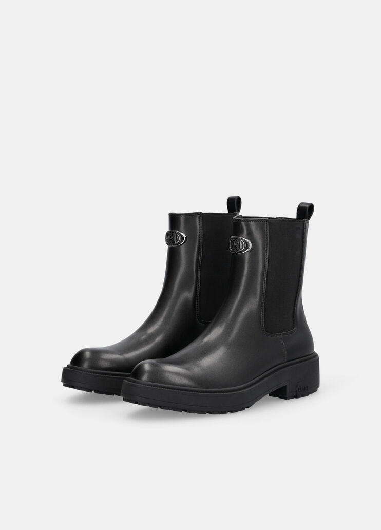 Leather beatles ankle boots black Liu Jo - large image number 2