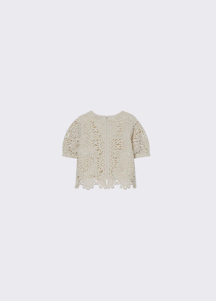Macram&eacute; top beige Liu Jo - medium