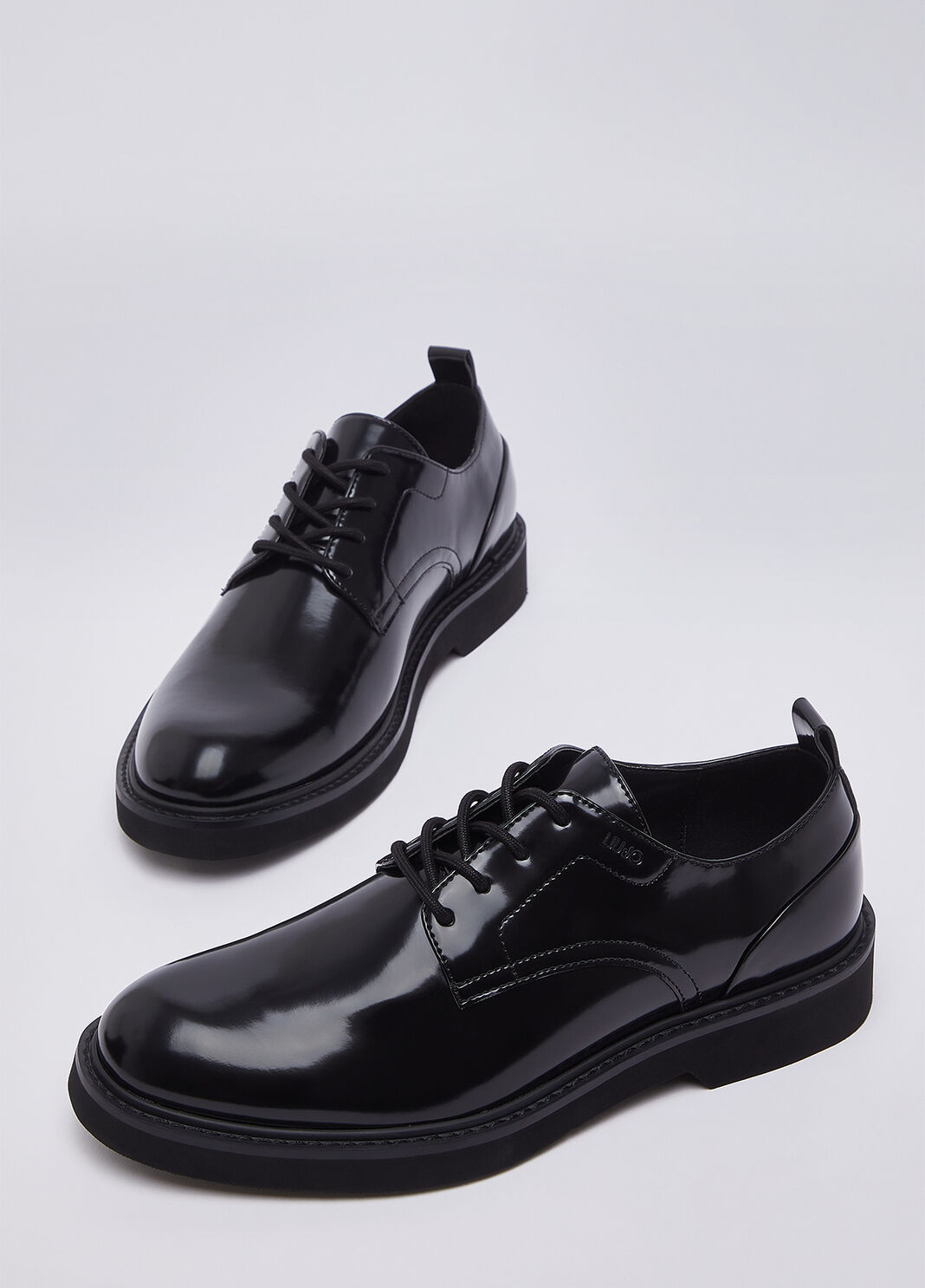 Glossy lace-up shoes black Liu Jo - large image number 6
