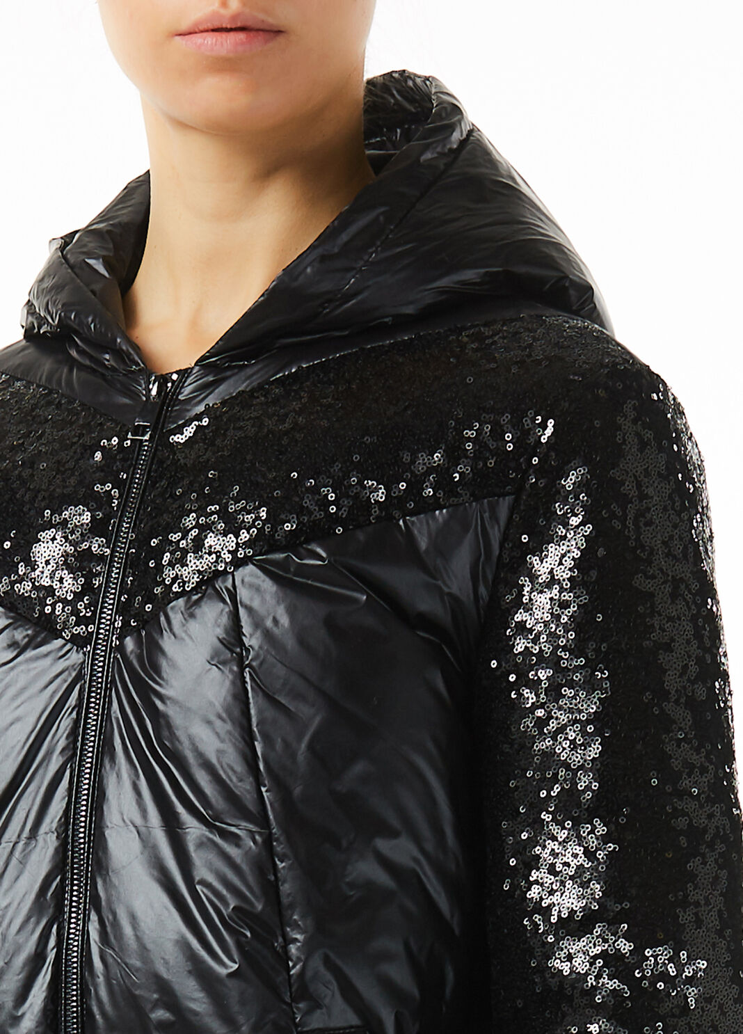 Daunenjacke mit Pailletten Schwarz Liu Jo - large image number 2