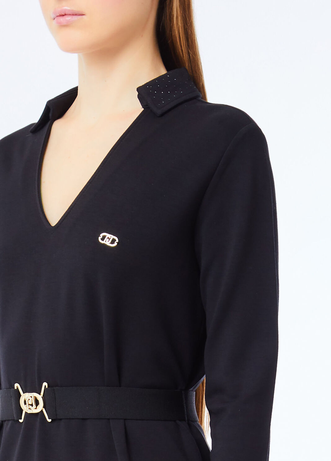 Short dress with belt black Liu Jo - large image number 2