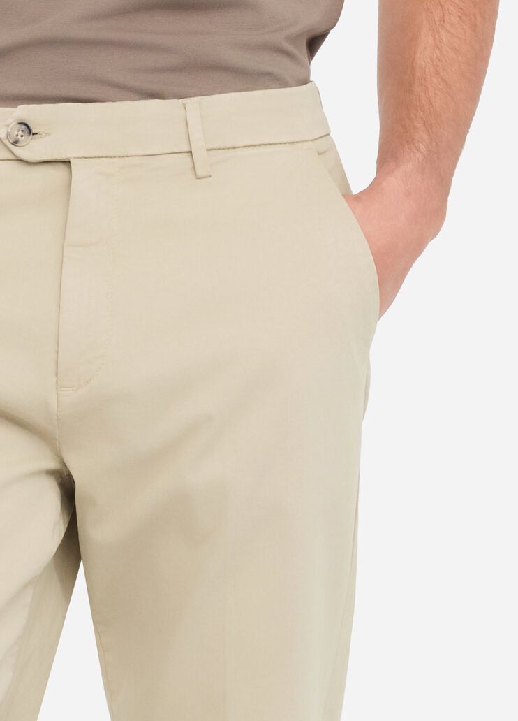 Satin chinos with drawstring beige Liu Jo - large image number 4 Satin chinos with drawstring beige Liu Jo - large image number 4