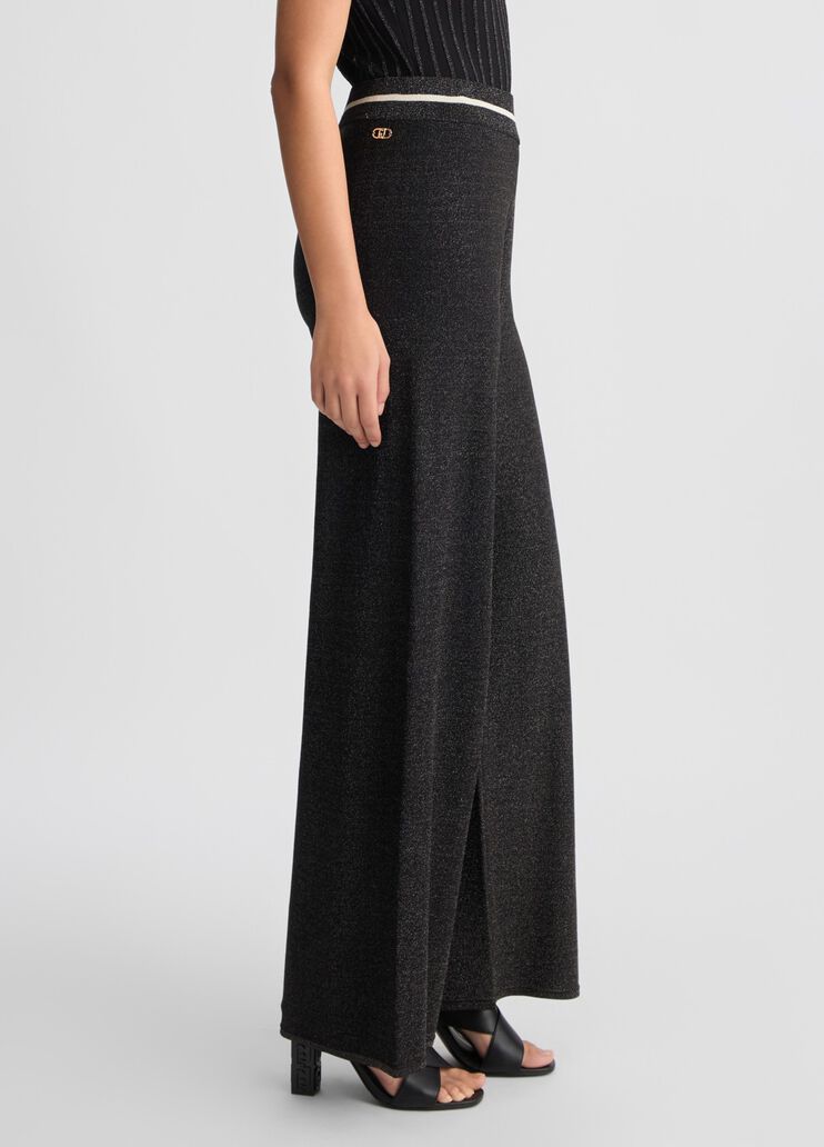 Long black trousers black and white Liu Jo - large image number 3 Long black trousers black and white Liu Jo - large image number 3