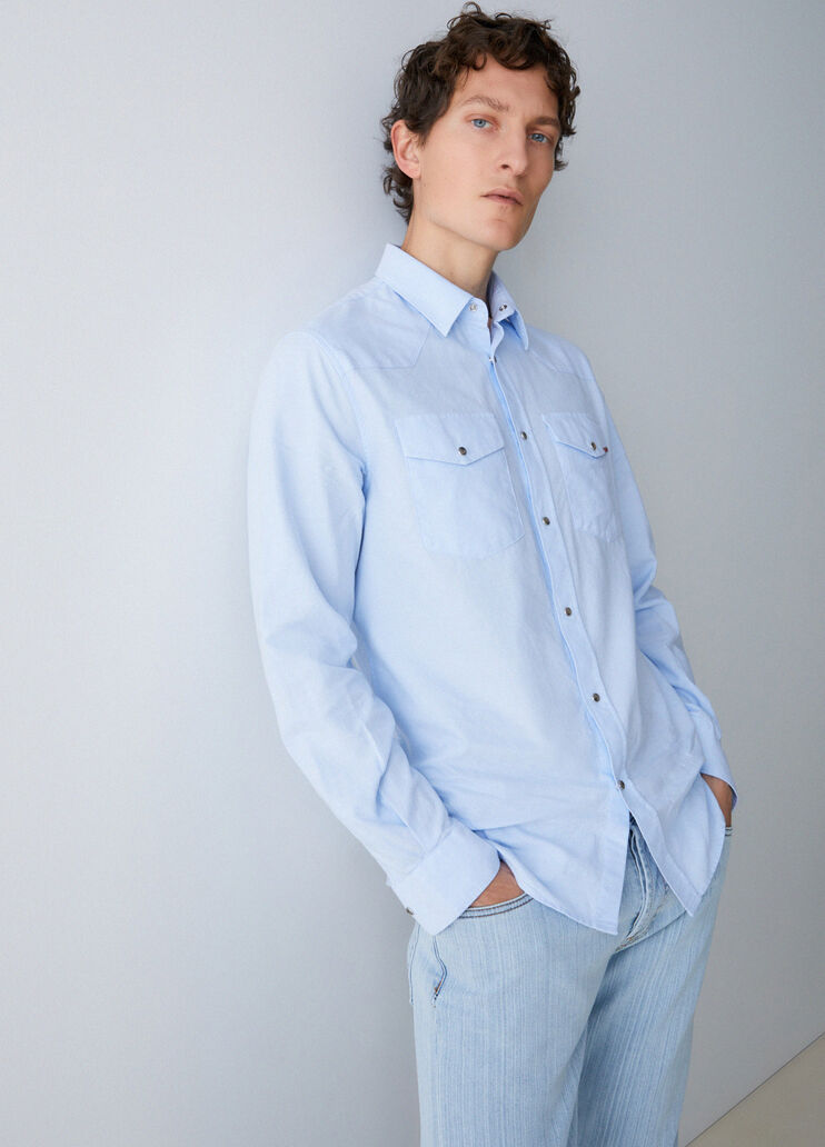 Chemise Oxford &agrave; poches bleu clair Liu Jo - medium