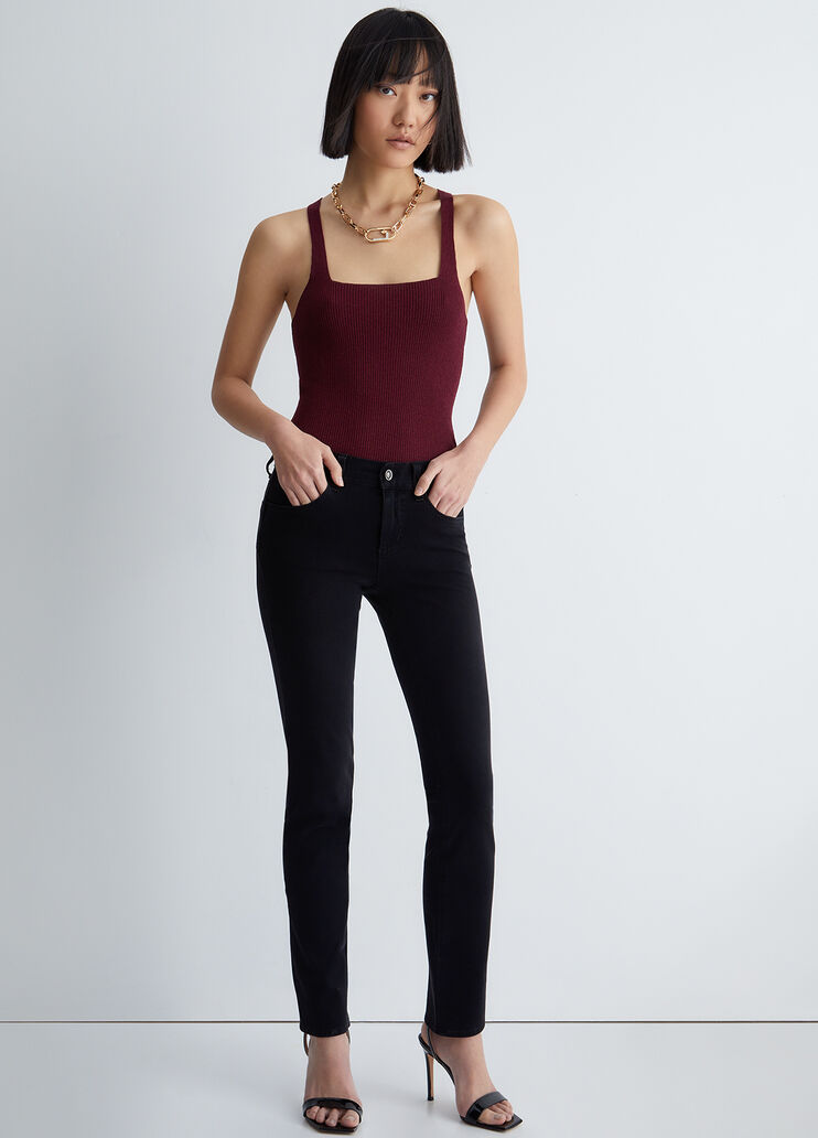 Bottom-Up slim-fit jeans black denim Liu Jo - look Bottom-Up slim-fit jeans black denim Liu Jo - look