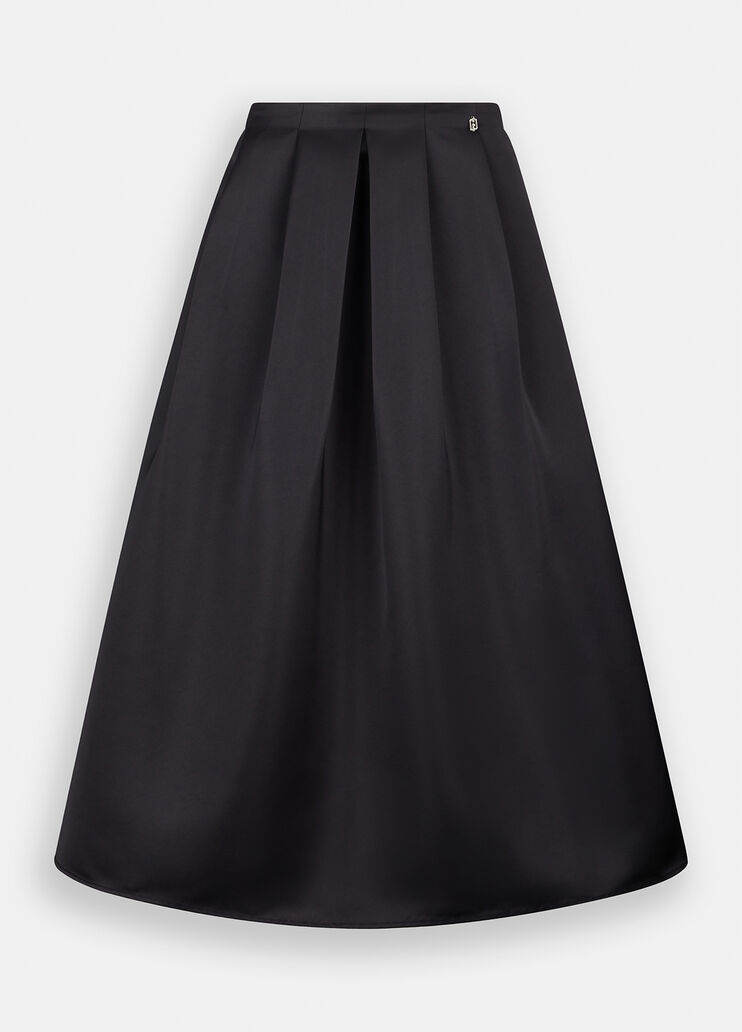Taffeta midi skirt black Liu Jo - large image number 6