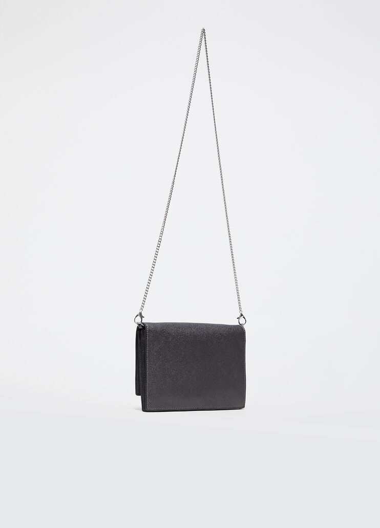 Sac à bandoulière format mini avec chaîne gris Liu Jo - large image number 1 Sac à bandoulière format mini avec chaîne gris Liu Jo - large image number 1