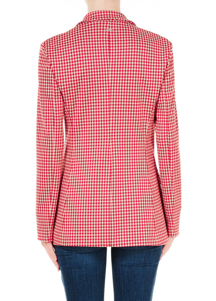 Blazer con bolsillos Vichy rojo Liu Jo - large image number 1