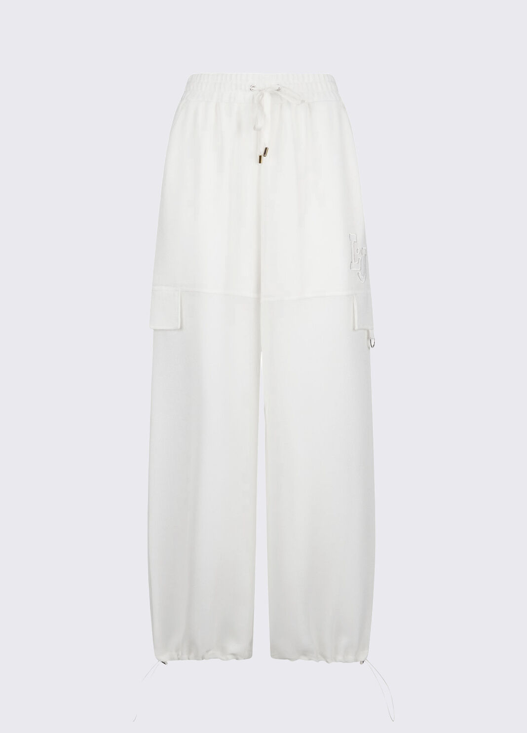 Брюки карго из сетчатой ткани молочно-белый Liu Jo - large image number 6