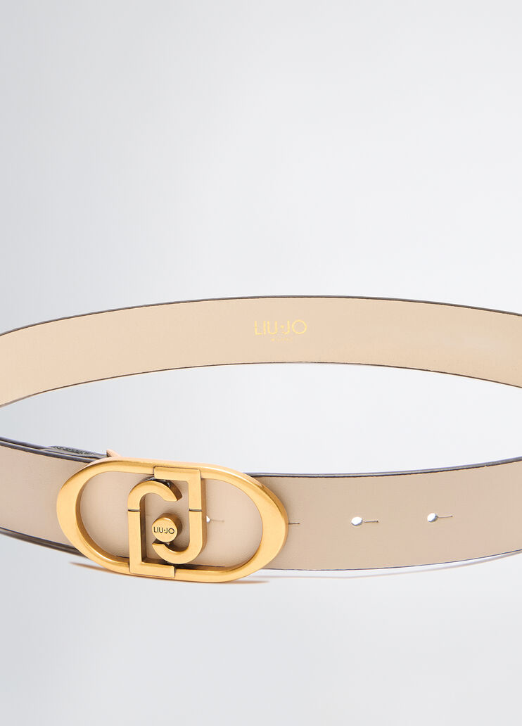 LaPuffy leather belt cream Liu Jo - large image number 2 LaPuffy leather belt cream Liu Jo - large image number 2