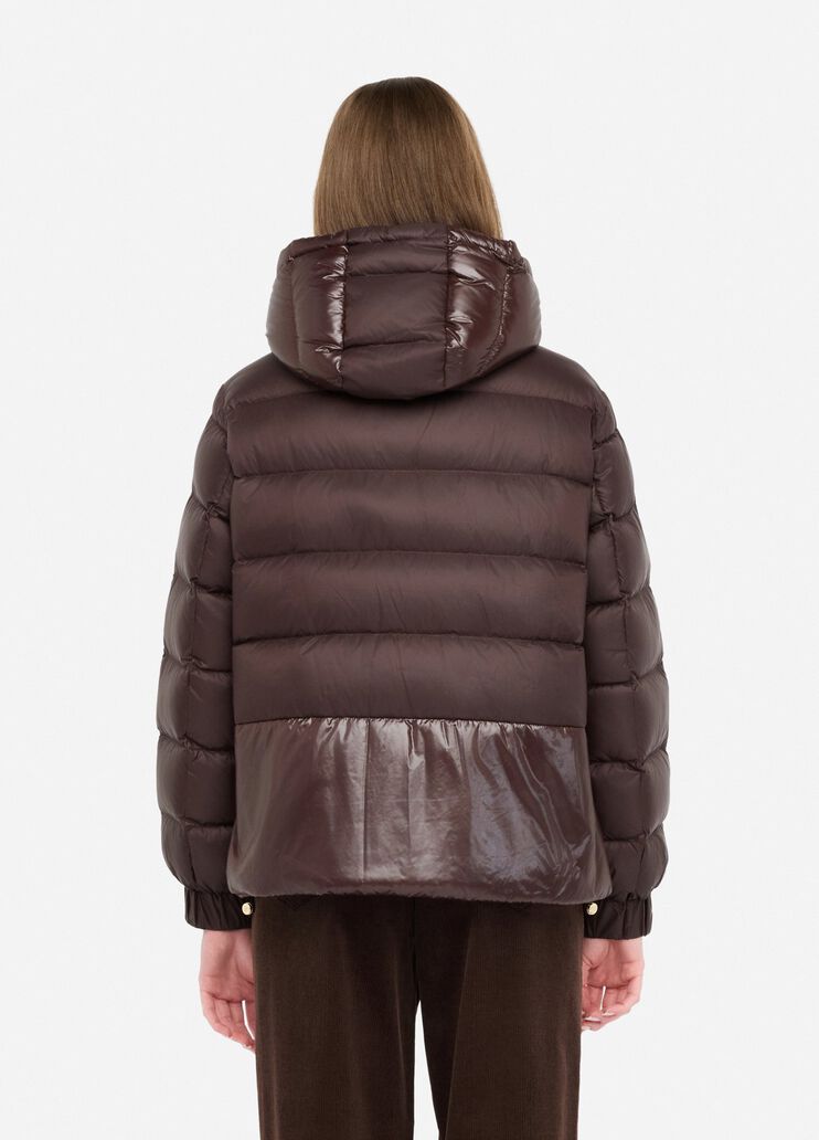 Giacca in nylon trapuntato cioccolato Liu Jo - large image number 1 Giacca in nylon trapuntato cioccolato Liu Jo - large image number 1
