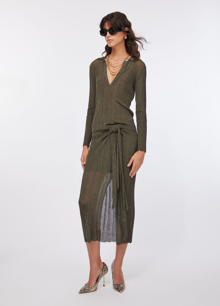 Pull en Lurex® vert mousse Liu Jo - large image number 5