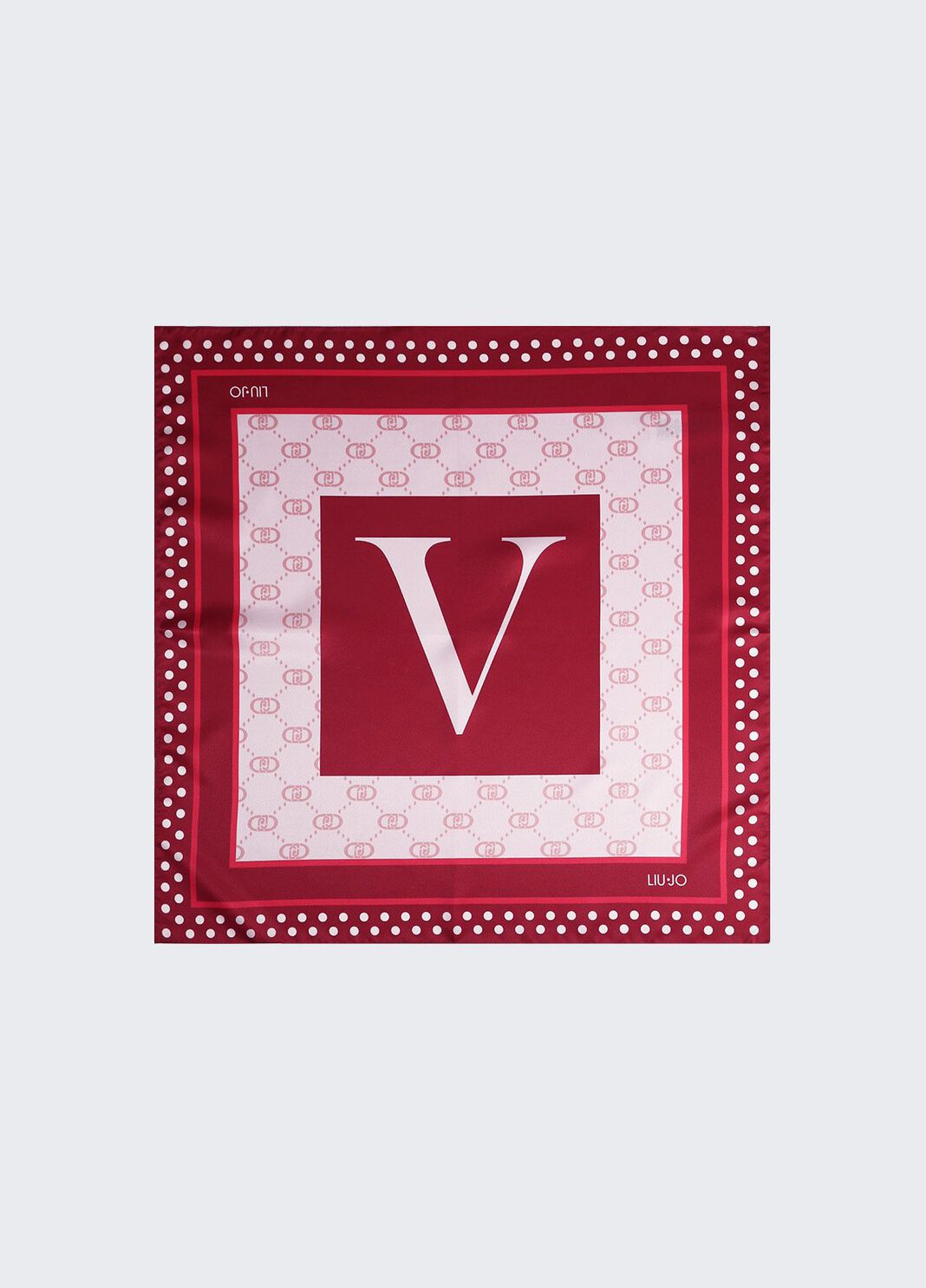Foulard con lettera V rosso Liu Jo - large image number 0