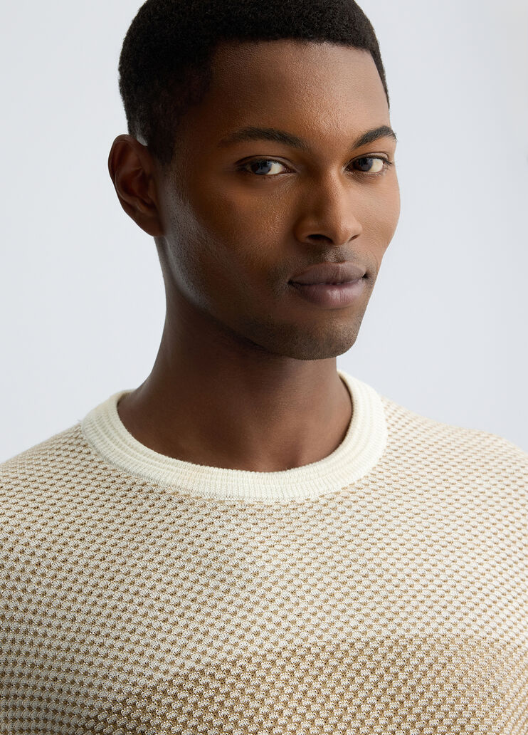 Wool colour-block jumper colour-block beige Liu Jo - large image number 2 Wool colour-block jumper colour-block beige Liu Jo - large image number 2