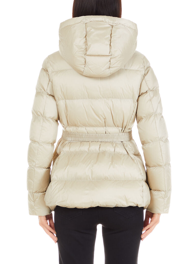 Hooded down jacket beige Liu Jo - large image number 1