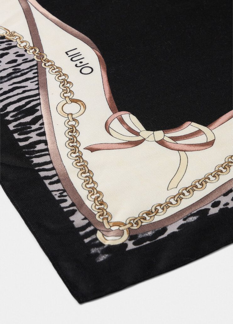 Stola stampata nero Liu Jo - large image number 3