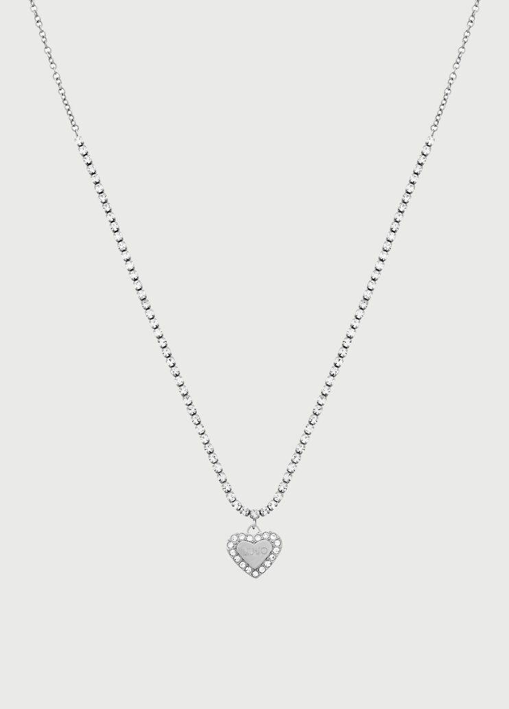 Ожерелье с подвеской-шармом в форме сердечка cеребристый цвет Liu Jo - large image number 0