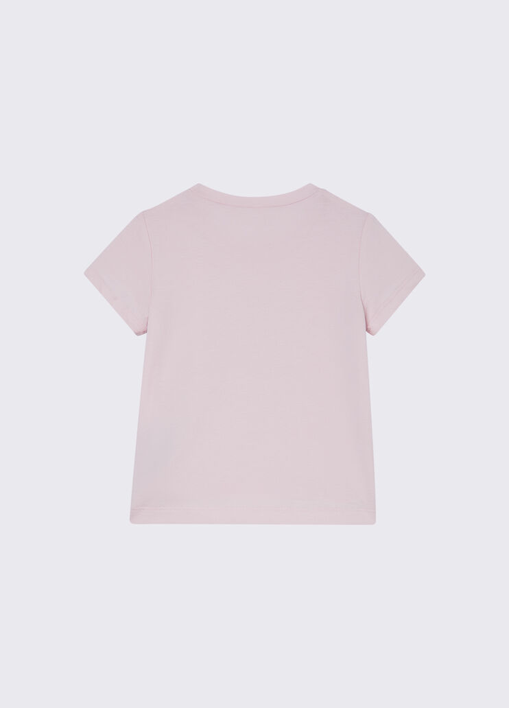 T-shirt con logo e strass rosa Liu Jo - medium