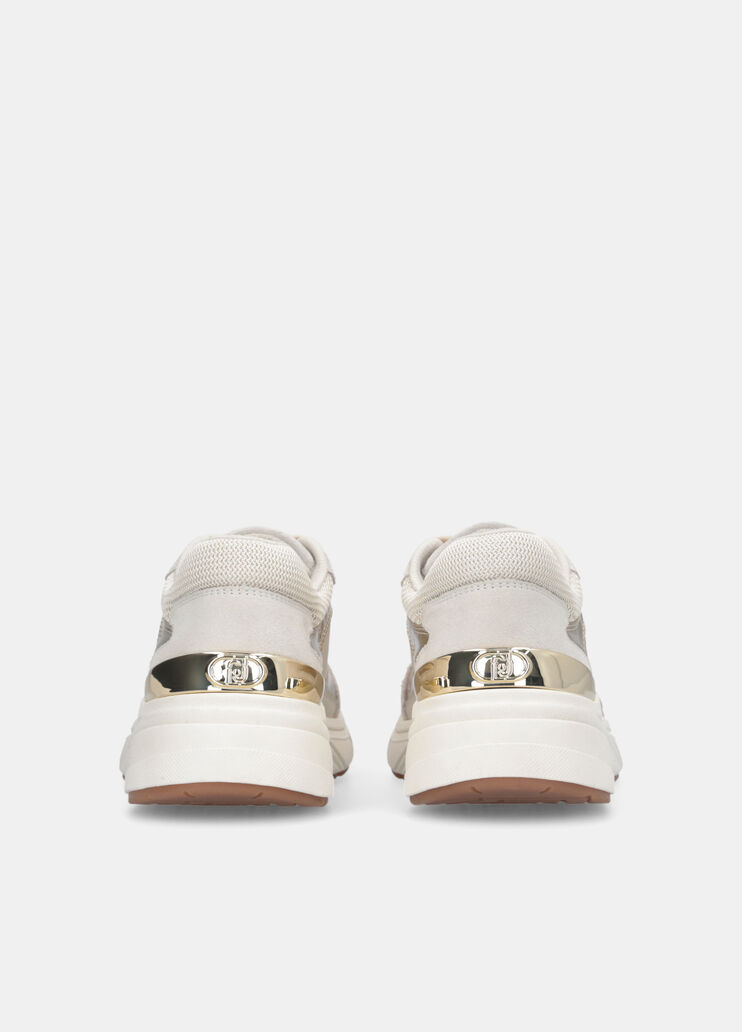 Suede and mesh sneakers white Liu Jo - large image number 7 Suede and mesh sneakers white Liu Jo - large image number 7