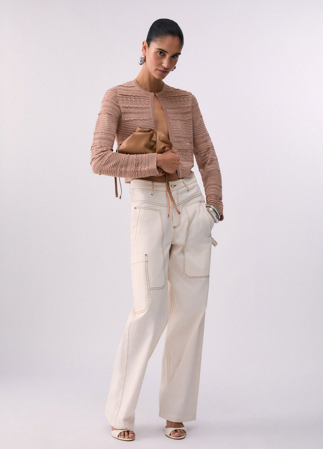 Cardigan mit Lochmuster Rosa Liu Jo - large image number 5