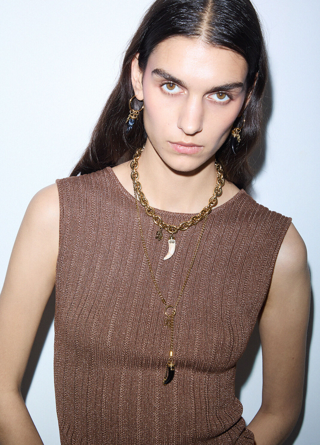 Lurex wrap top brown Liu Jo - large image number 3