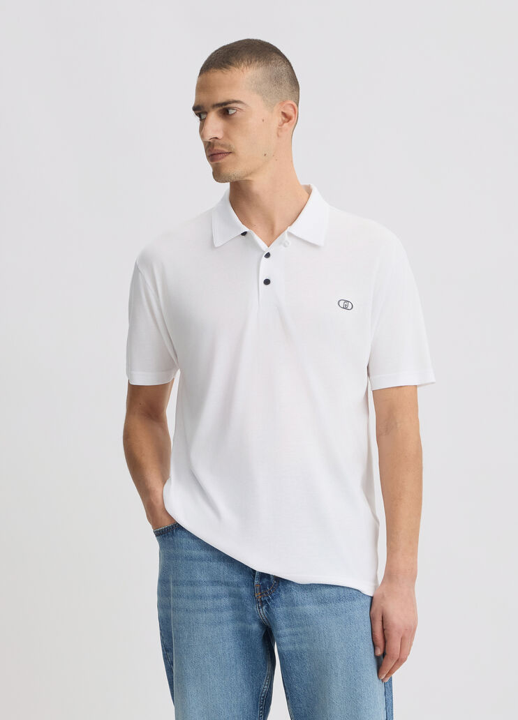 Polo with logo white Liu Jo - medium