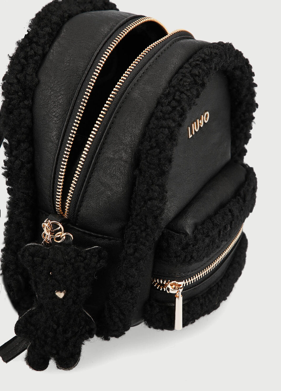 Small backpack with charm Black Liu Jo - large image number 3