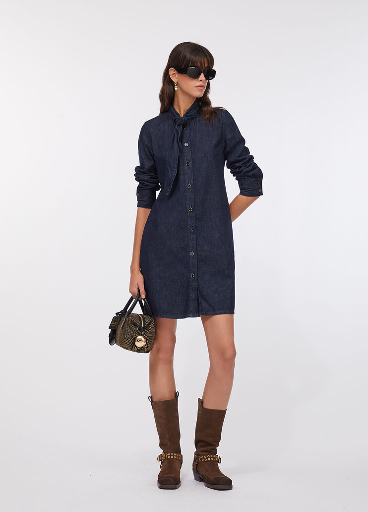 Hemdblusenkleid aus Denim Klassische Waschung Liu Jo - medium