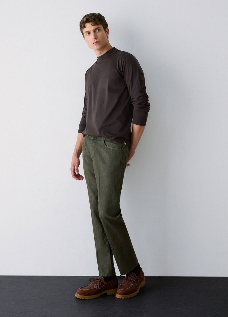 Straight regular fit trousers moss green Liu Jo - medium