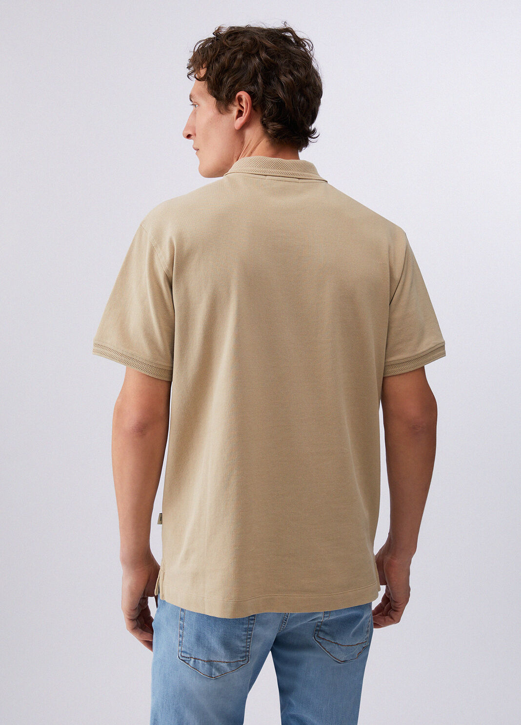Piquet polo shirt beige Liu Jo - large image number 1